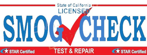 Smog Check Banner | Star Certified | Test & Repair | Vinyl Banner