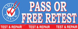 Pass Or Free Retest | Test and Repair | Smog Check Banner | Vinyl Banner