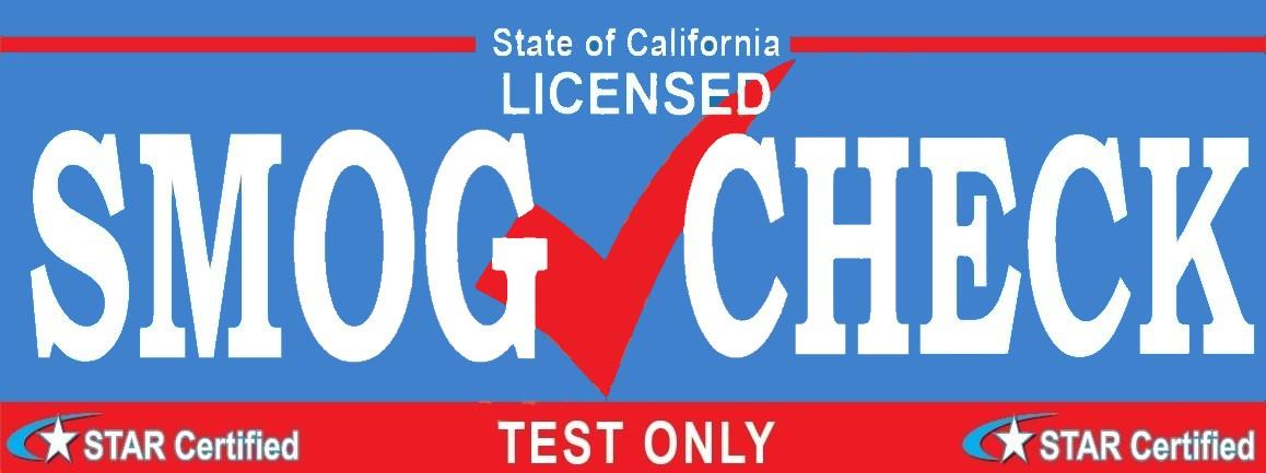 Smog Test Sticker Smog Check Banner | Star Certified | Test Only | Vinyl Banner ...