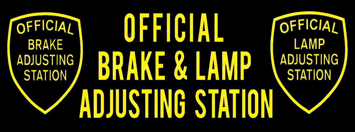 Official Brake and Lamp (Black) | Vinyl Banner SMOG BANNER