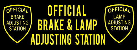 Official Brake and Lamp (Black) | Vinyl Banner