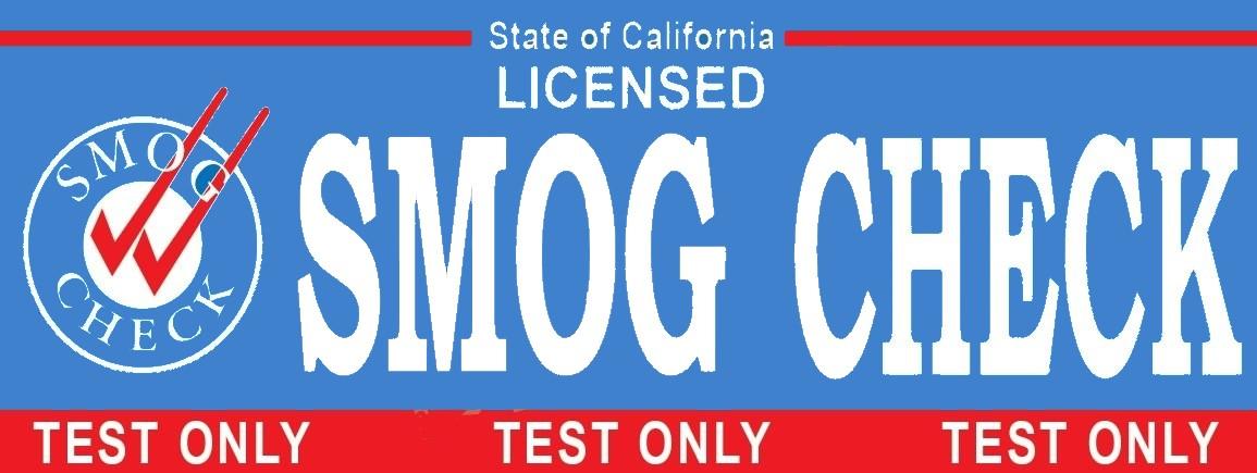 Smog Check | Test Only Smog Banner | Vinyl Banner