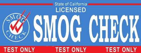 Smog Check | Test Only Banner | Vinyl Banner