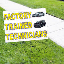 Factory Trained Technicians Yard Sign