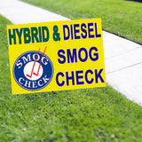 Hybrid & Diesel Smog Check Yard Sign