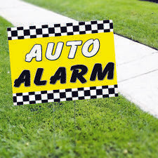 Auto Alarm Service Yard Sign