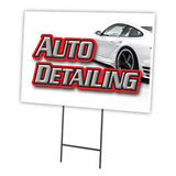 AUTO DETAILING Yard Sign AUTO REPAIR SIGNS SMOG SIGNS