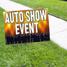 Auto Show Event Yard Sign