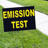 Emission Test Service Here Yard Sign 