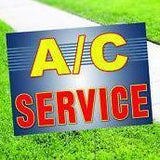 A/C Auto Car Repair and Service Yard Sign