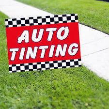 Auto Window Tinting Business Yard Sign
