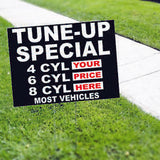 TUNE UP SPECIAL Yard Sign SMOG SIGNS AUTO REPAIR SIGNS