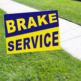BRAKE SERVICE Yard Sign AUTO SHOP SIGN SMOG SIGN