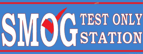 Smog Check | Test Only Station | Vinyl Banner